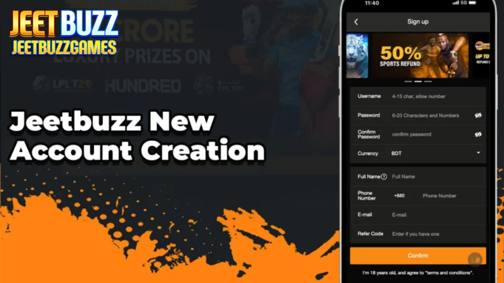 JeetBuzz app account registration