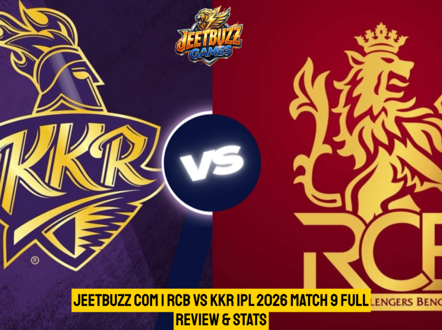 RCB vs KKR logo for IPL 2026 match review on jeetbuzz com